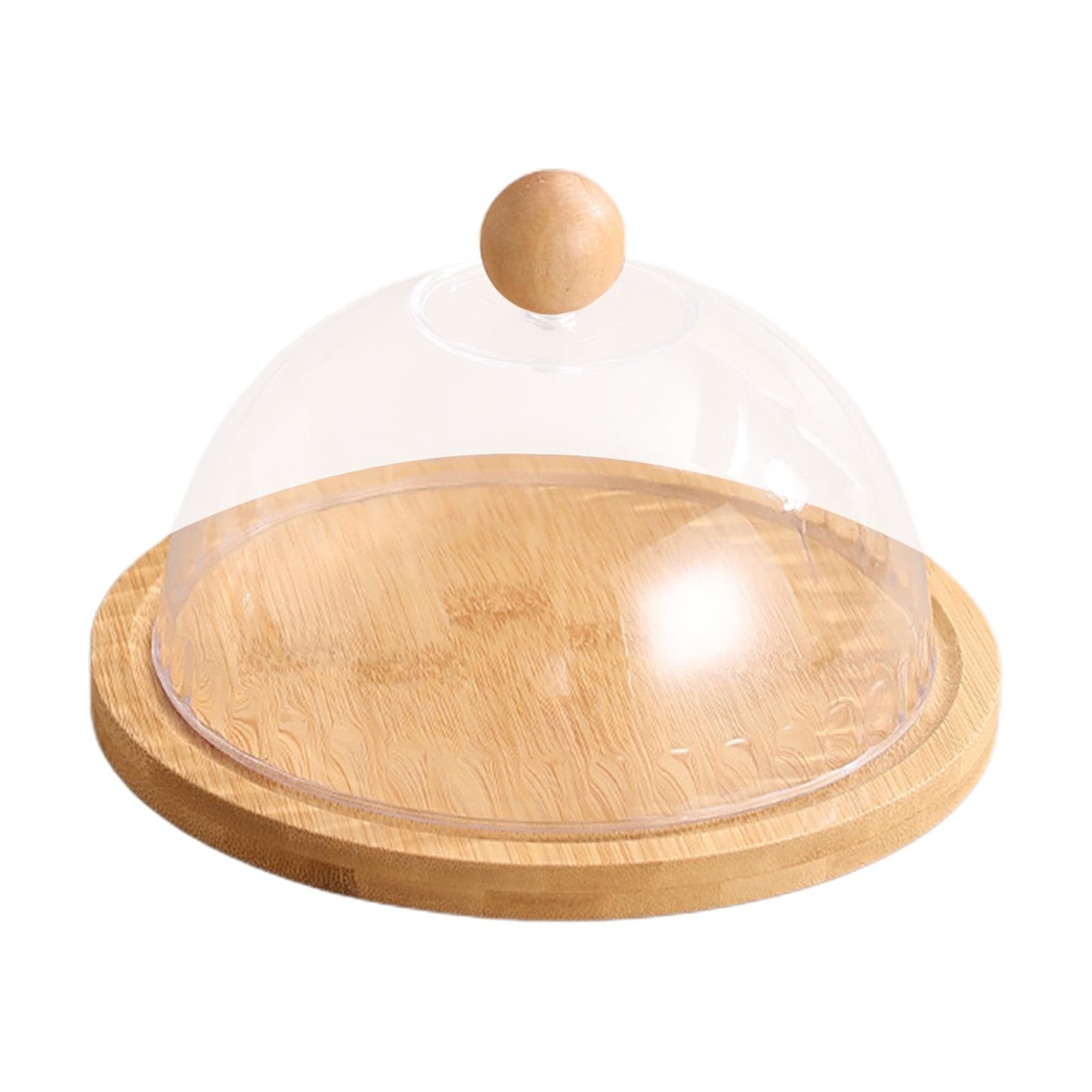 Yajuyi Cake Stand Covered Platter Pie Cheese Snack with Dustproof Dome Cake Holder Tray Dessert Display Plate for Parties Birthday, Small