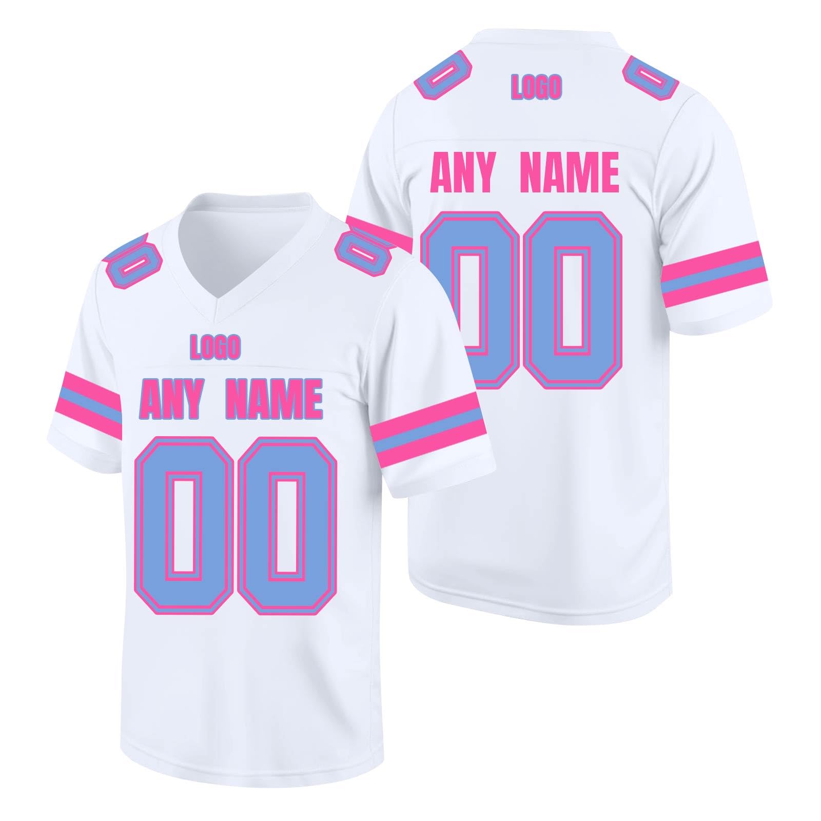 Magliette Personalizzate, Maglie da Uomo Donna Bambini, Maglie da Football Americano - Stampa Opzionale di Nome e Numero - Adatte per Adulti e Bambini