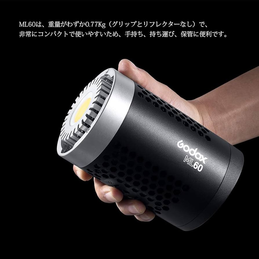 Amazon | 【Godox正規代理店】Godox ML60 手持ち式LEDビデオライト 60W