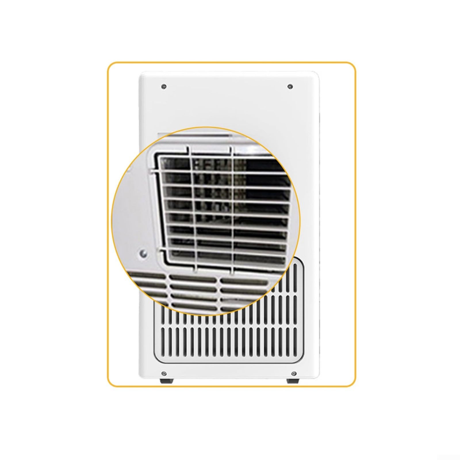 Für midea Tragbares AC-Abluftschlauch-Anschluss-Set, 150 mm Entlüftungsadapter mit 1,5 m flexiblem Schlauch, hitzebeständige PP-ABS-Klimaanlagenteile