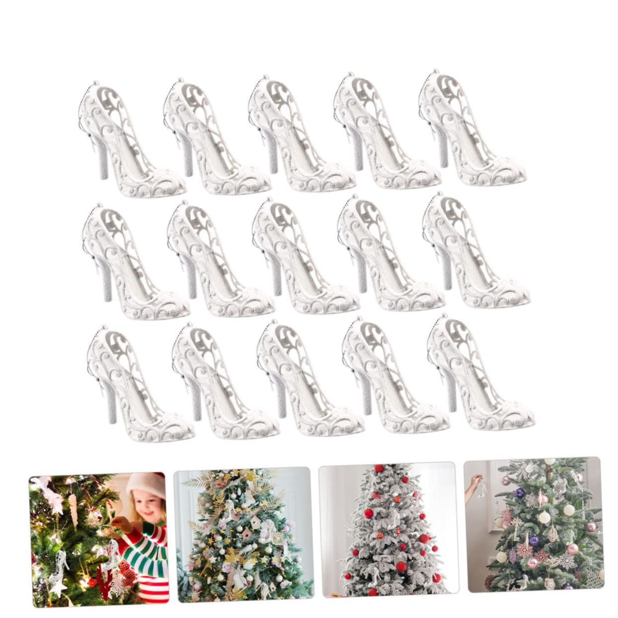 30stücke Teiliges Hochzeits Und Weihnachtsbaum- Aus Niedliche Hochzehlschuh-Dekoration Für Festliche Feiern Und Fotorequisiten