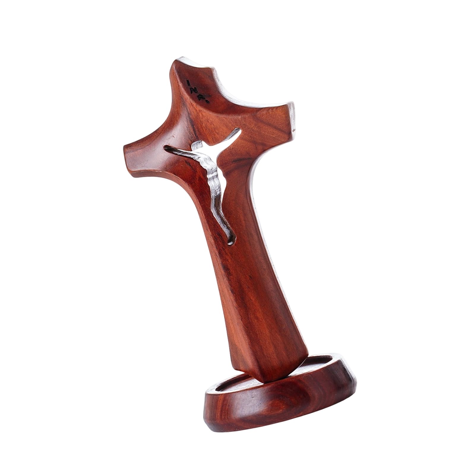 Kalttoy Multicolor Wooden Standing Crosses Ornament With Detachable Base For Special Event Home Decors Religious Ornament