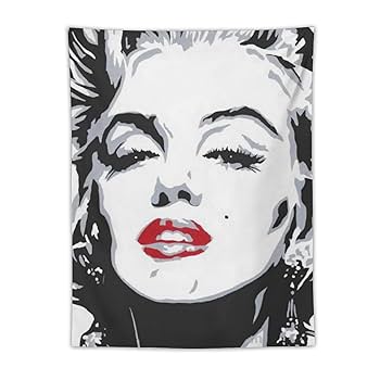 Amazon.co.jp: 黒と白の肖像画マリリン・モンロー画像ポスター