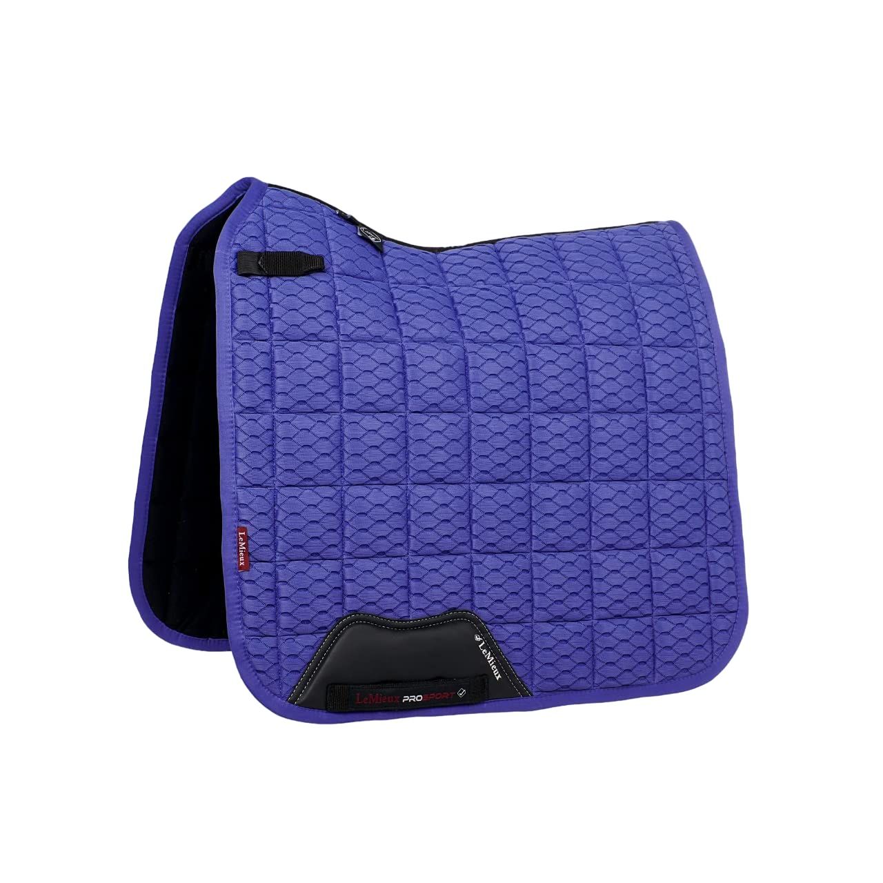 LeMieux Dressage Carbon Mesh Square Saddle Pad - Saddle Pads for Horses - Equestrian Riding Equipment and Accessories (Bluebell - Large)