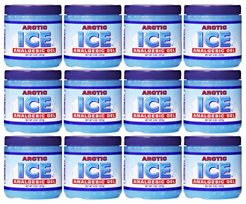 Set of 12 Pain Relief Analgesic Gels! Arctic Ice Pain Relief! 8oz Each! Stop Your Aches and Pains! Made in USA! (12)