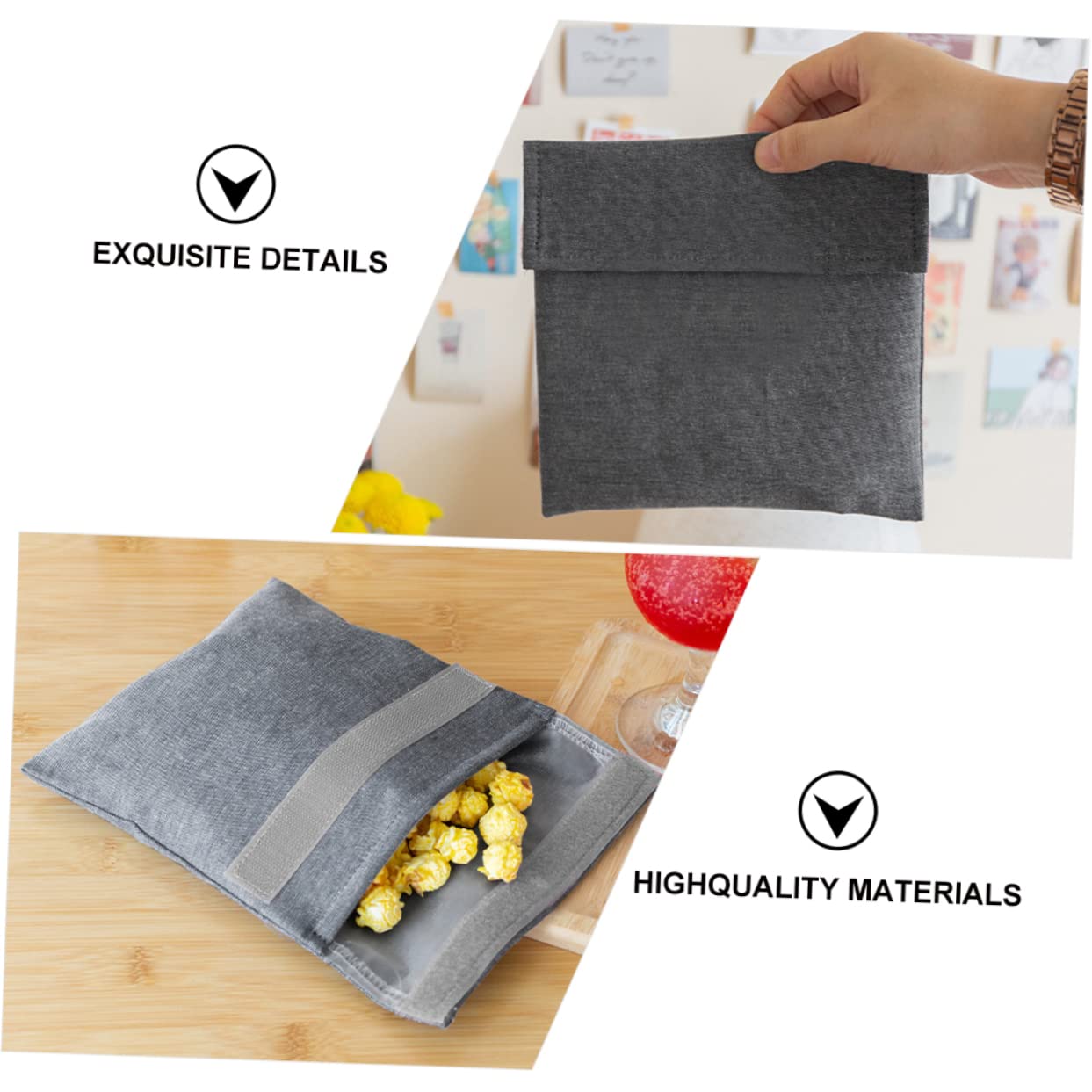2juegos Bolsas Reutilizables para Snacks y Almacenamiento De Alimentos De Verde Rosa Lavables y Autoadhesivas para Cocina y Tiendas De Postres