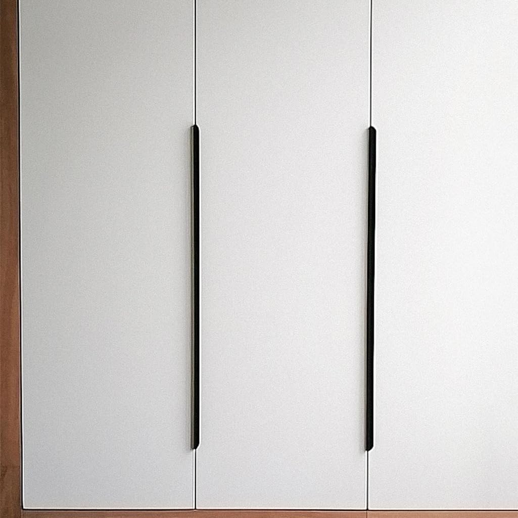 Tiradores Ocultos para cajones, Paquete de 2, Color Negro. Tiradores para armarios de Cocina, de aleación de Aluminio, para armarios de Cocina, baño y Sala de Estar (Longitud: 1000 mm).