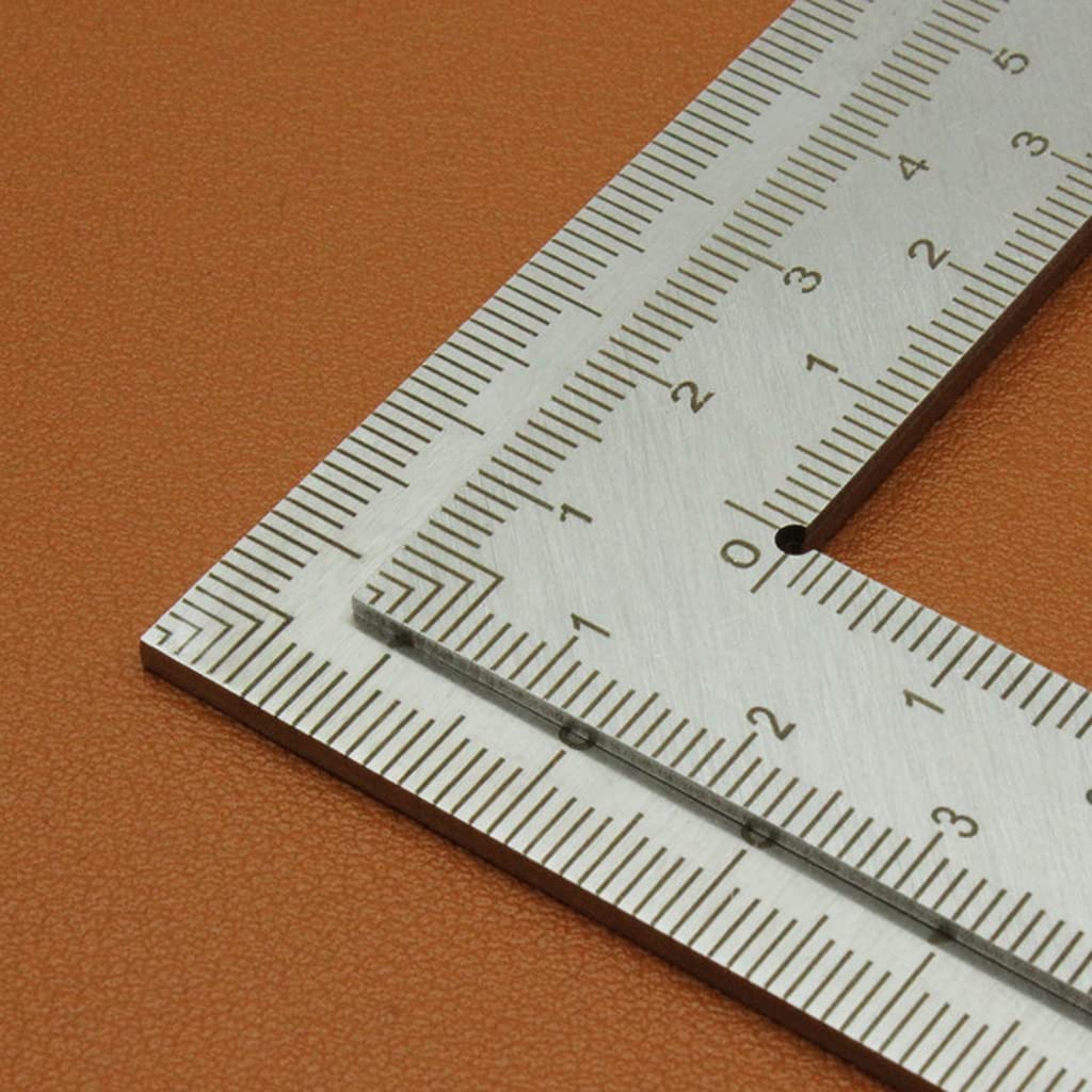 Righello del telaio migliorato L Righello ad angolo retto Strumenti per telaio L Righello sagomato Metallo Lavorazione del legno