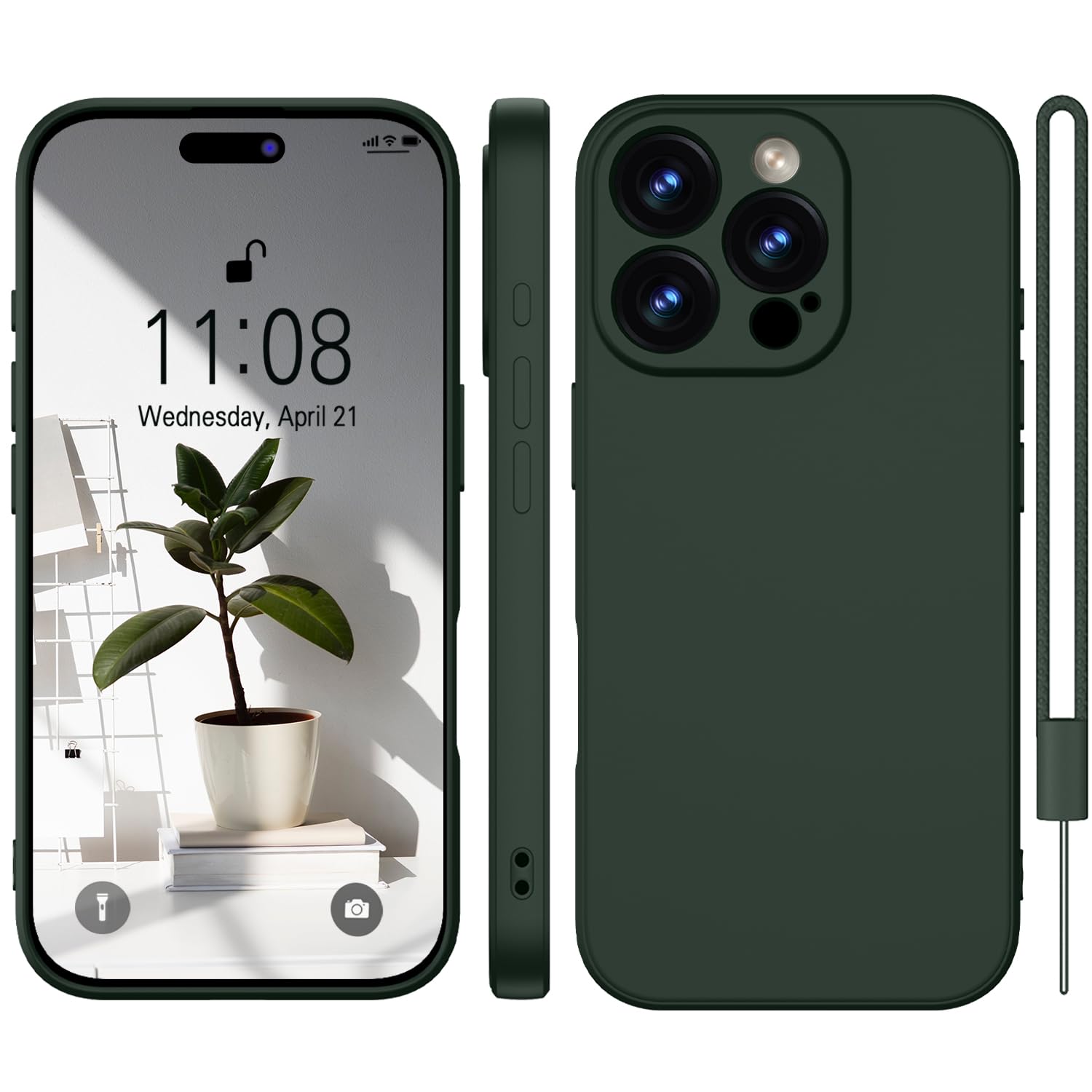 Case para iPhone 16 Pro Max con MagSafe, carga inalámbrica, rígido
