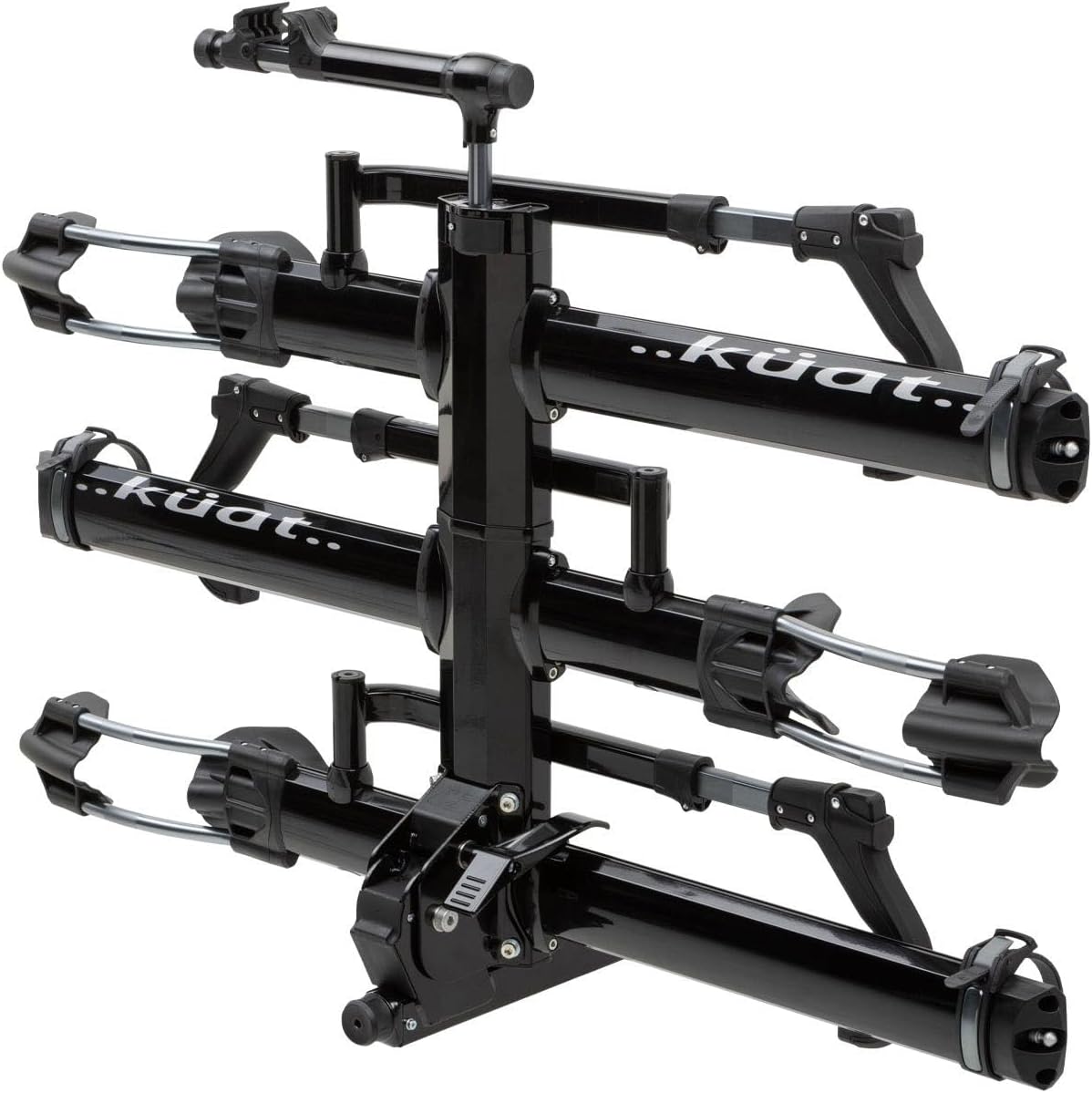 KUAT NV Add-On 2.0-2" - +1 -Bike Rack | Increases The 2" NV 2.0 to a 3-Bike Hitch Rack | Rugged All-Metal Construction | E-Bike Compatible | Easy Installation | Black Metallic (NA21B)