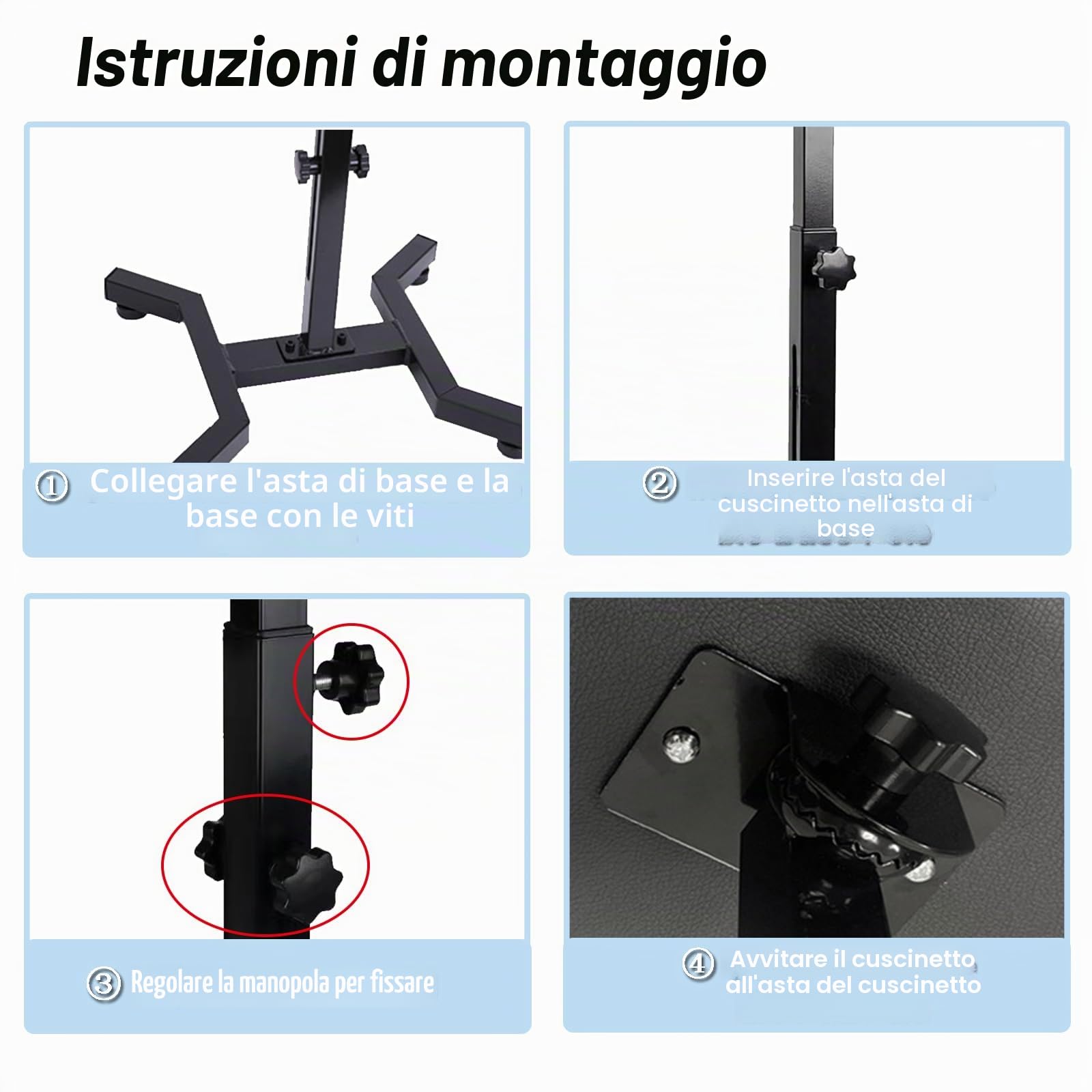 Bracciolo per tatuaggi regolabile in altezza con inclinazione di 180°, stabile base a quattro punti e spessa imbottitura in gommapiuma, professionale, per studio e mobile