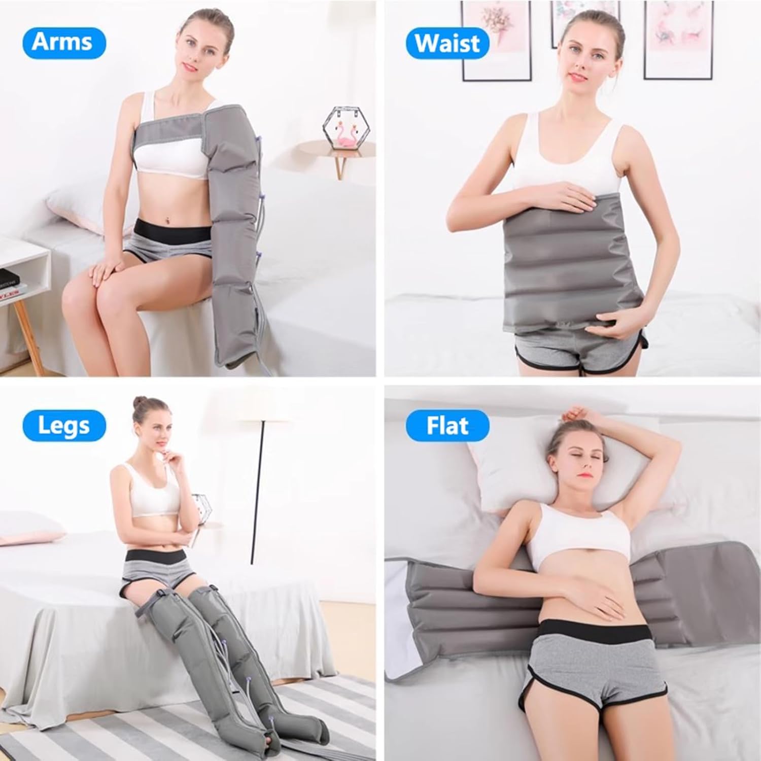 Pressoterapia Linfodrenaggio Total Body, Massaggiatore Gambe Linfodrenante, Massaggiatore Anticellulite Massaggiatore per Gambe, Apparecchio Pressoterapia,Massaggio Linfodrenante Alivia Dolor Muscul