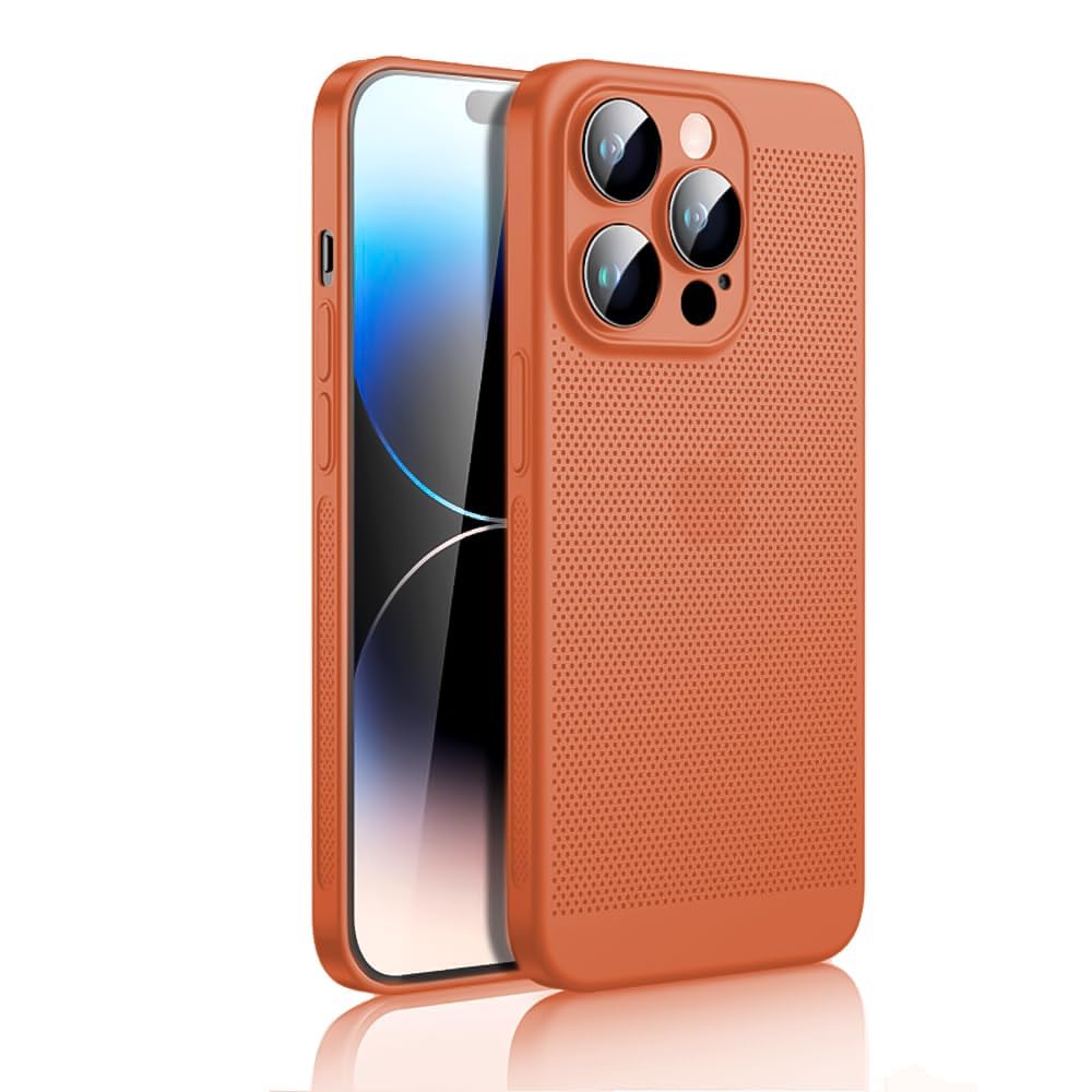 DL3 MOBILAK Heat Dissipation Case for iPhone 12 Pro (6.1-Inch) with Built-in Camera Lens Protector