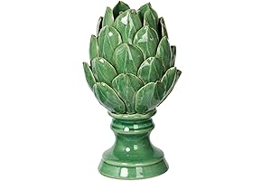A&B Home Helsa Blooming Artichoke Accent Tulipiere Vases Small Classic Vintage/Green