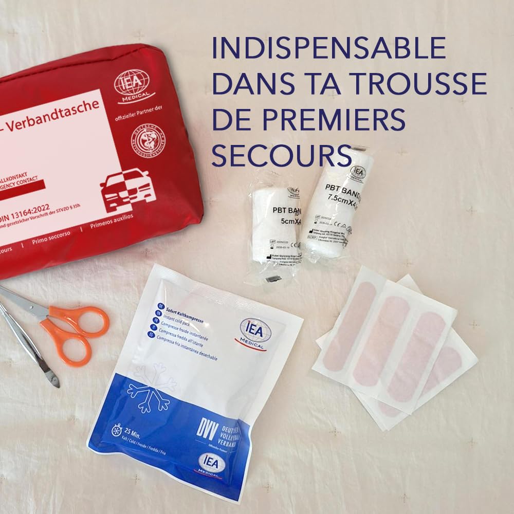 IEA Medical Lot de 10 compresses froides instantanées jetables – pour douleur, gonflement, contusions, entorses et piqûres d’insectes – pratique pour sport, maison et voyage