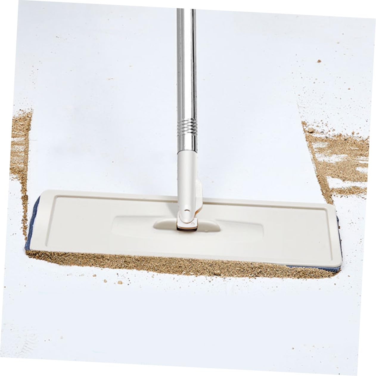 VALICLUD Fregona Plana Push Mop con Cubo Accesorios de Limpieza Doméstica Fibra Premium y Acero Inoxidable para Suelos Paredes y Esquinas Fácil Almacenamiento y Uso