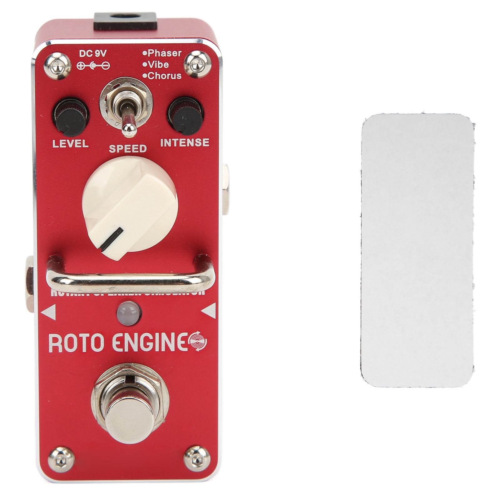 Obrotowy Symulator Głośnika Pedał Efekt Gitarowy Stomp Box z 3 Trybami Klasyczny Dźwięk z Lat 60. Metalowa Kompaktowa Obudowa do Gitary Elektrycznej Bass
