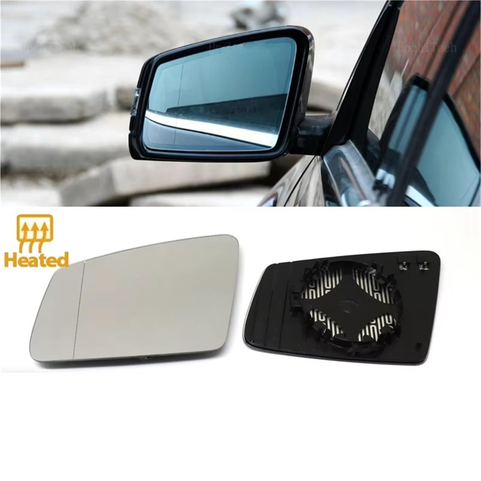 Vetro Specchietto Laterale Compatibile Con Benz Per Classe A Per W176 Per A180 A200 2013-2017 Angolo Elettrico Riscaldato Laterale Per Vetro Specchietto Retrovisore Esterno