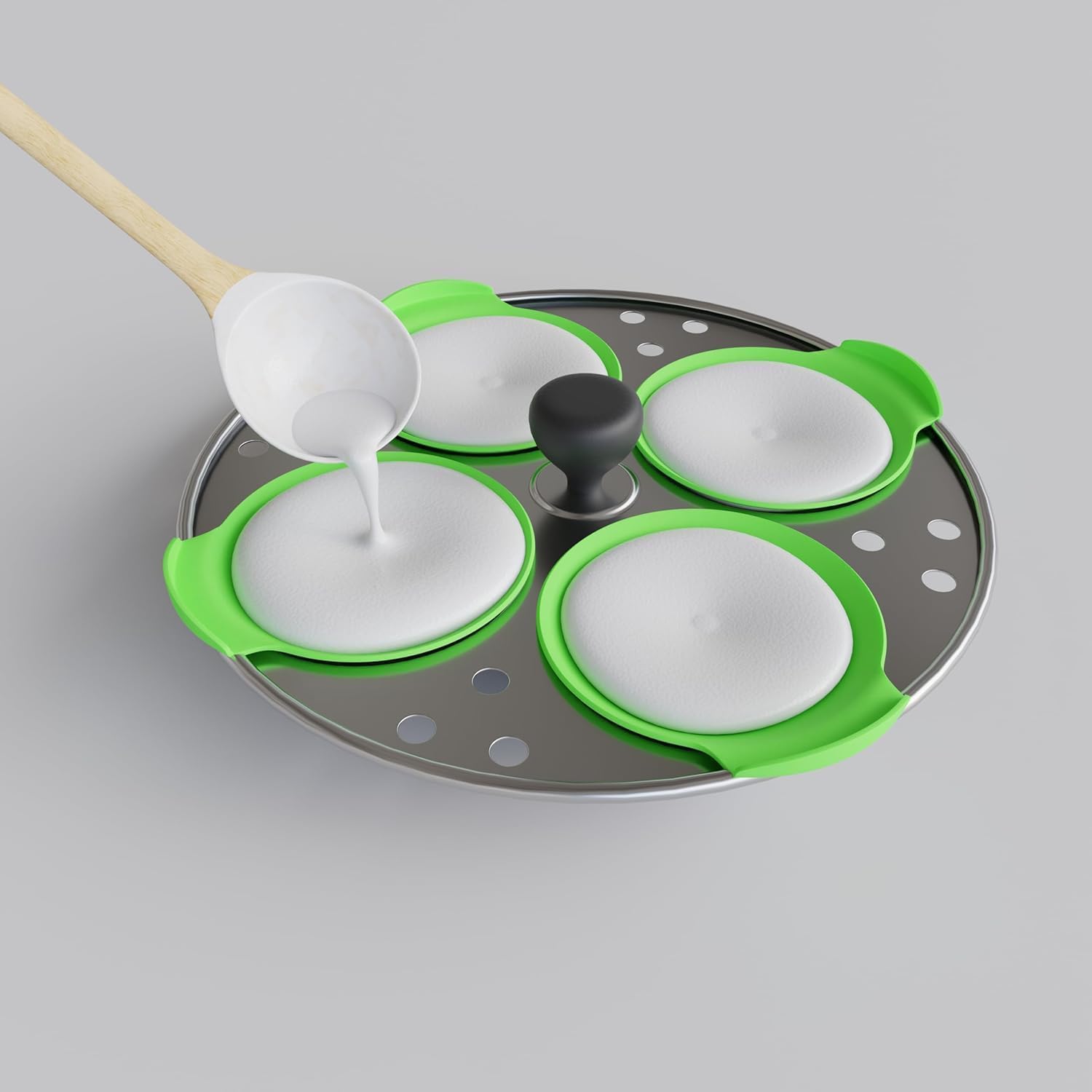 Silicone Idli Mould | Idli Maker | Idli Liners original, green | 7Pcs | Non stick | Food Grade Silicone | BPA Free | No greasing | Oven, Microwave & Dishwasher Safe (pack-2) — Amazon image 5