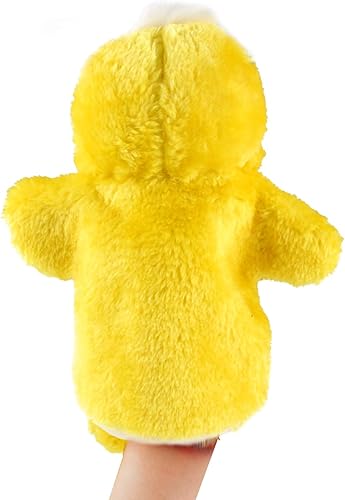 Miniatura 6 de Andux Lindo juguete de peluche suave de marioneta de mano (SO-16 pato amarillo)