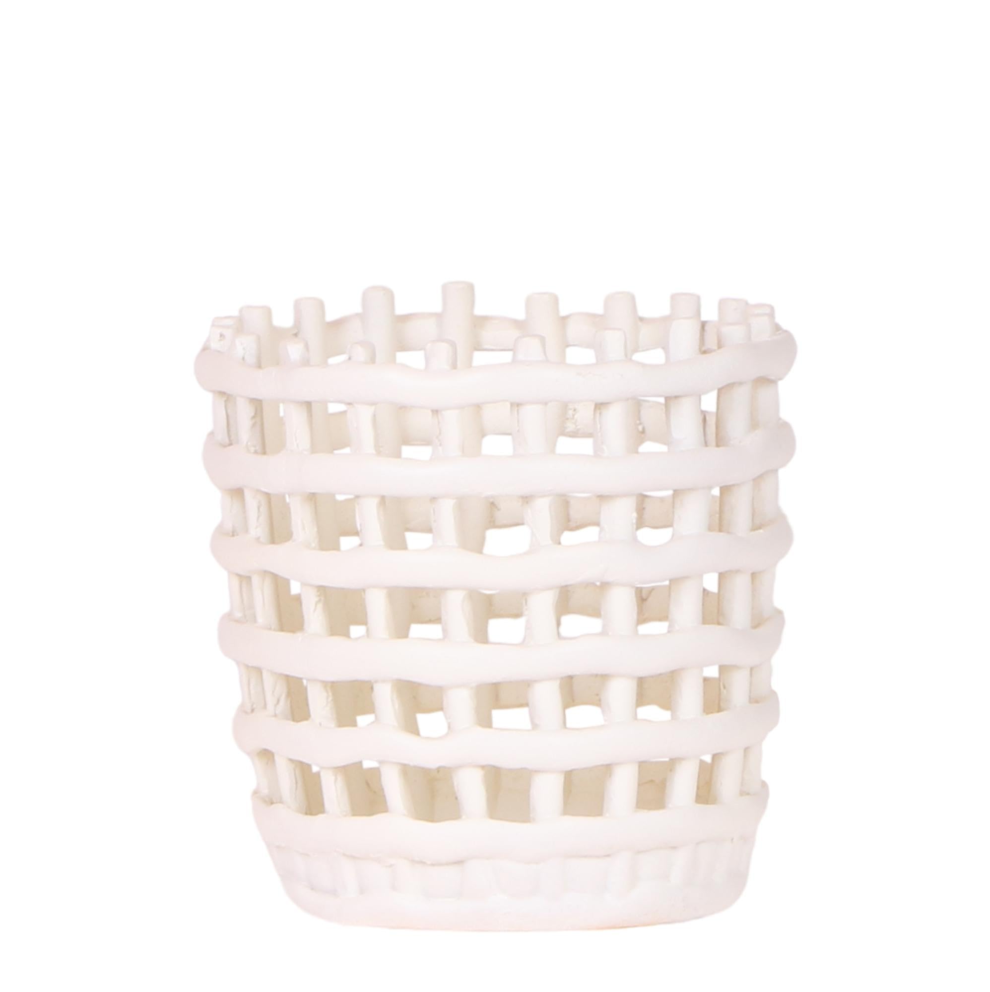 Pot de fleurs moderne en maille Ø9 cm : cachez enfin vos vilains pots en plastique