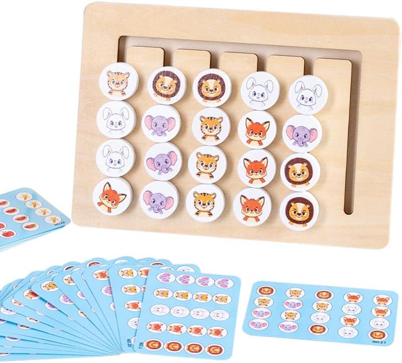 Montessori Toys 3 4 5 6, Wooden Puzzle Board Patterns, Games Chil...