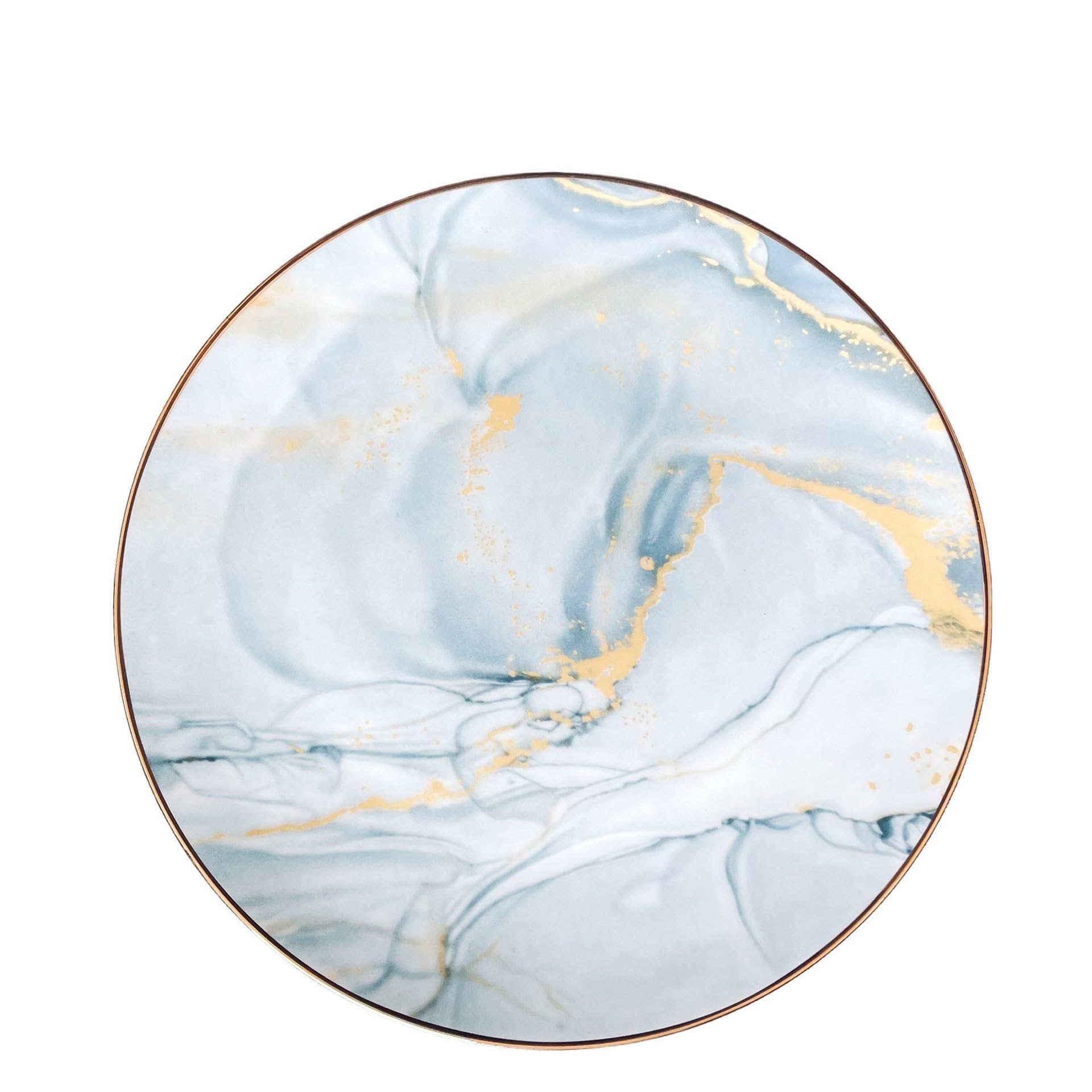 Talerze do makaronu, ceramiczne talerze deserowe zastawa stołowa porcelana kostna zastawa stołowa postmodernistyczny szary ceramiczny talerz obiadowy vintage szary marmur podkładka zestaw