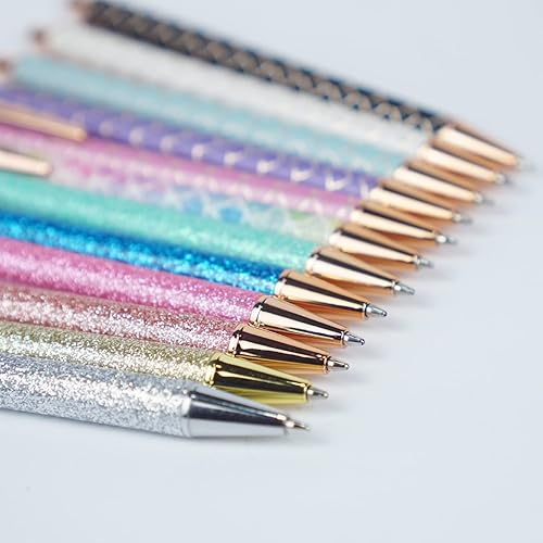 Miniatura 6 de U-RIGHT 12 bolígrafos elegantes para diario, bonitos bolígrafos para mujeres, bolígrafos retráctiles y divertidos para enfermeras, camareras