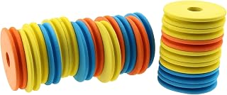 DGZZI 20PCS 70mm Colorful Fishing Line Foam Spools Fishing Line Storage Holder Fishing Winding Boards (Random Color)