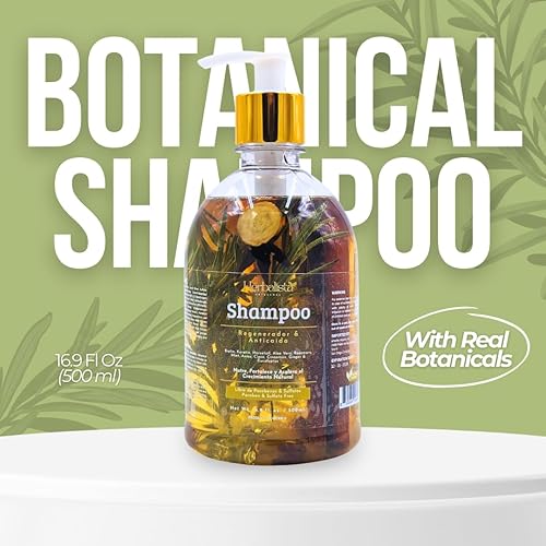 Miniatura 9 de Nuevo Champú Herbal Viral 1000ml (33 fl oz) - Con Romero Real, Canela, Anís, Clavo, Aloe, Jengibre y Eucalipto - Fortalece, Regenera, Acelera el