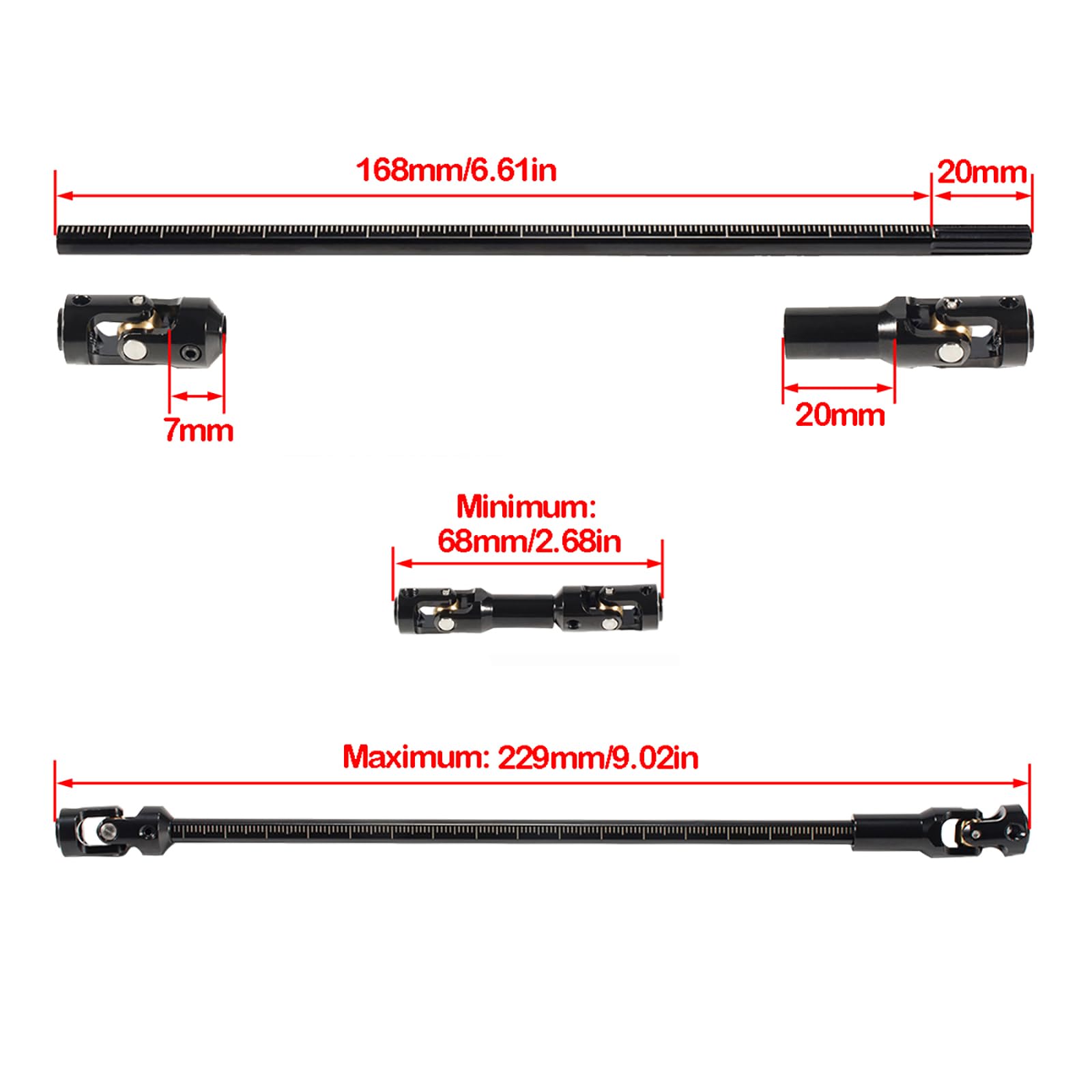 Amazon | ステンレススチール 68-229mm 分割可能 罫線 ユニバーサル