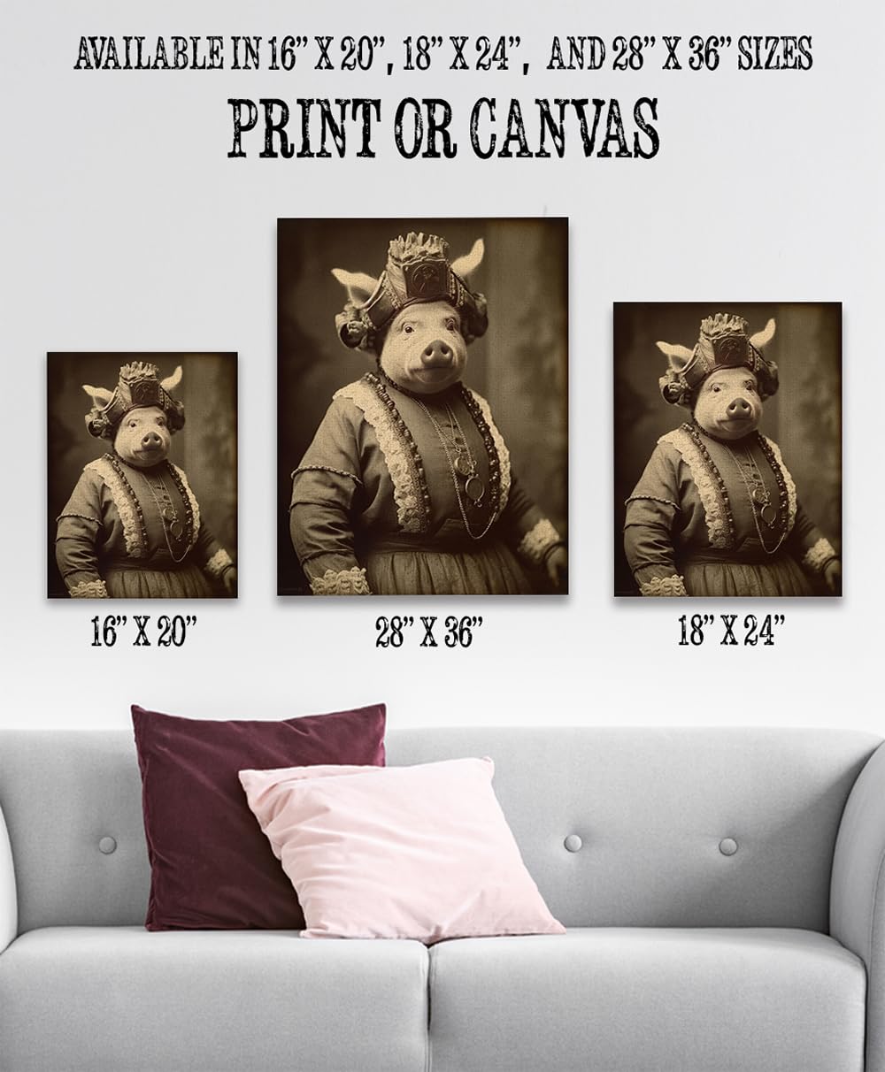 Amazon.com: Pig-Faced Woman Vintage 16x20 Unframed Poster
