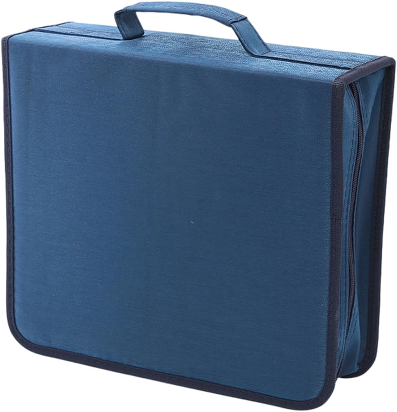 Mjaie High Capacity Storage Organization Holds 256/384 Discs Nonwoven Fabric Lightweight Portable Booklet Album Box Portable Disc Case for Travel