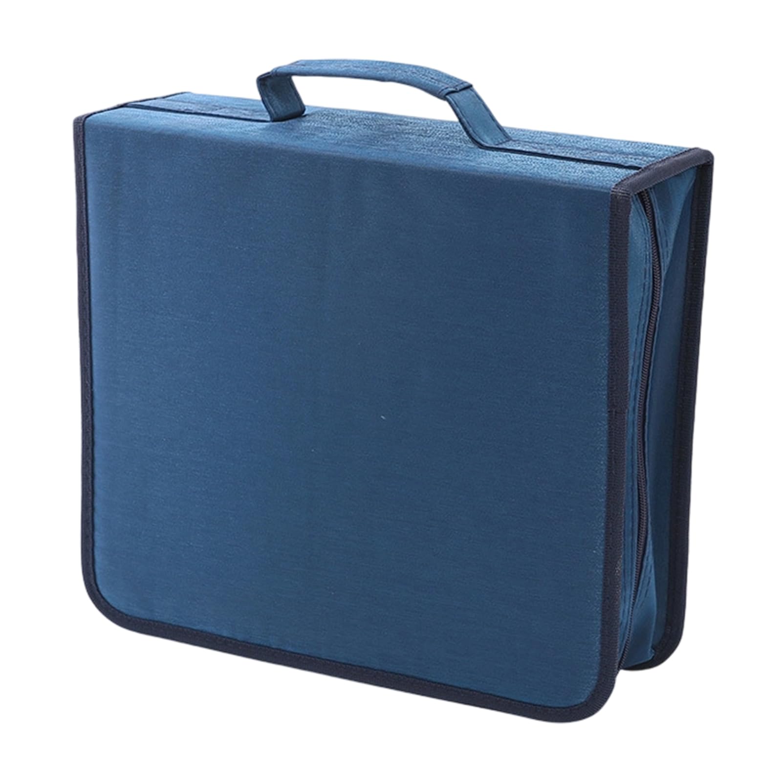 Funda protectora para discos de 256/384 con capacidad para VCD, organizador de almacenamiento para folletos, álbum de repuesto, gran capacidad de almacenamiento de discos, Blue, 384 pieces