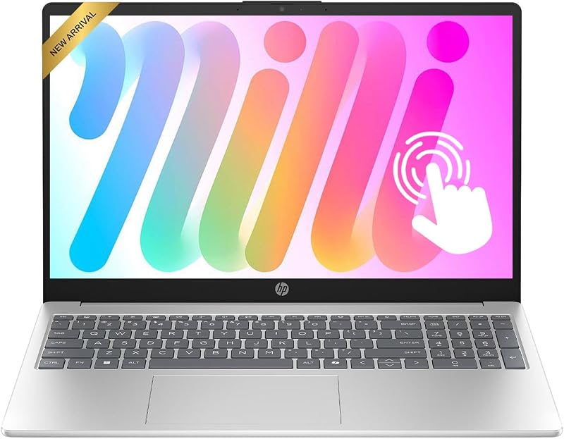 HP OmniBook 16" 2K Touchscreen Business Laptop AI PC, AMD Ryzen 5, 8 GB RAM, 256 GB PCle SSD, Copilot Key, Windows 11, Glacier Silver