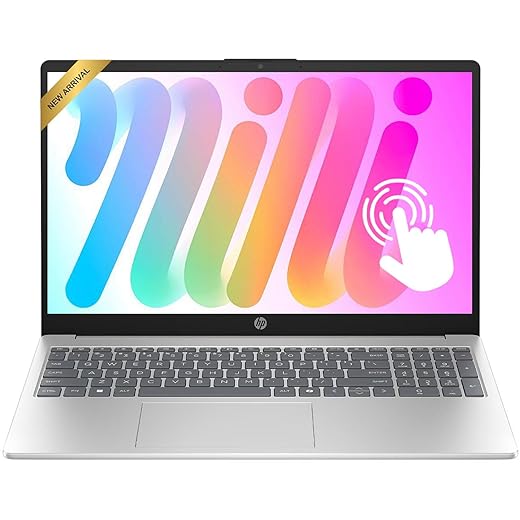 HP Pavilion 15.6" Touchscreen Laptop • 2026 Edition • AMD Ryzen 5 7520U • 8GB RAM • 256GB PCle SSD • Bluetooth • Copilot AI • Wi-Fi 6 • Windows 11 • Ready for School & Work