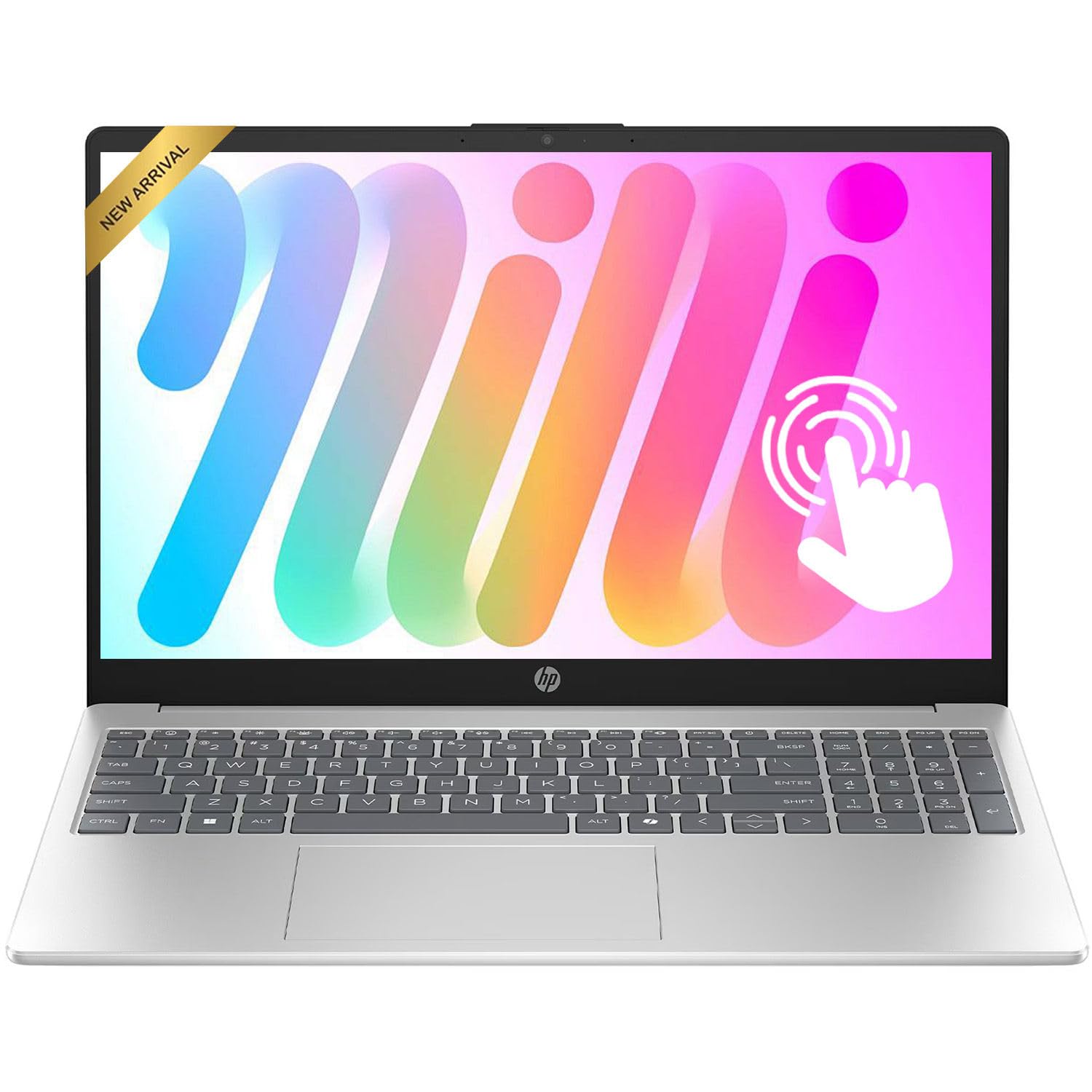 HP Pavilion 15.6" Touchscreen Laptop • 2026 Edition • AMD Ryzen 5 7520U • 8GB RAM • 256GB PCle SSD • Bluetooth • Copilot AI • Wi-Fi 6 • Windows 11 • Ready for School & Work