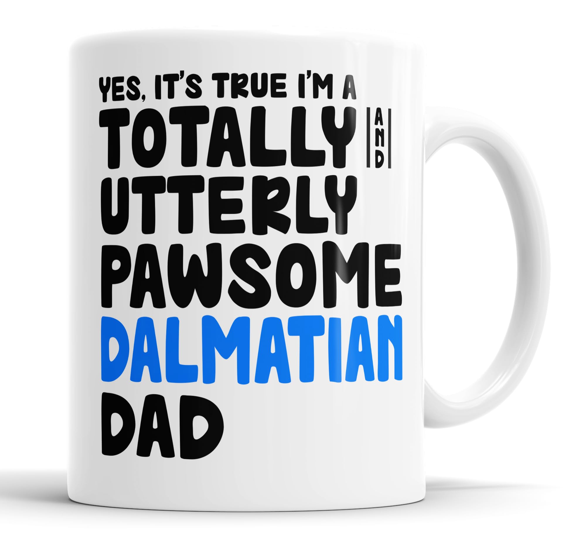 Faithful Prints Pawsome Dog Mug | Dog Cups | Dog Mum Mugs | Dog Dad Cup | Pawsome Mum | Pawsome Dad (Dad, Dalmatian)