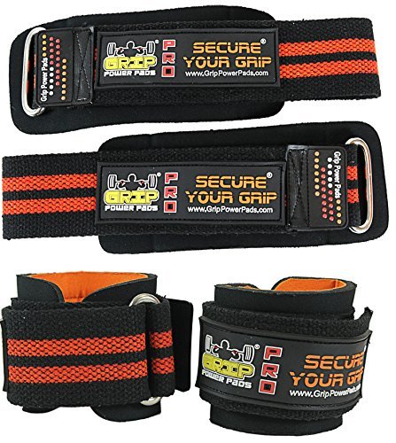 Grip Power Pads Wrist Support Straps Wraps with Neoprene Compression Wrist Brace Support Hand Bar Bodybuilding Training Workout