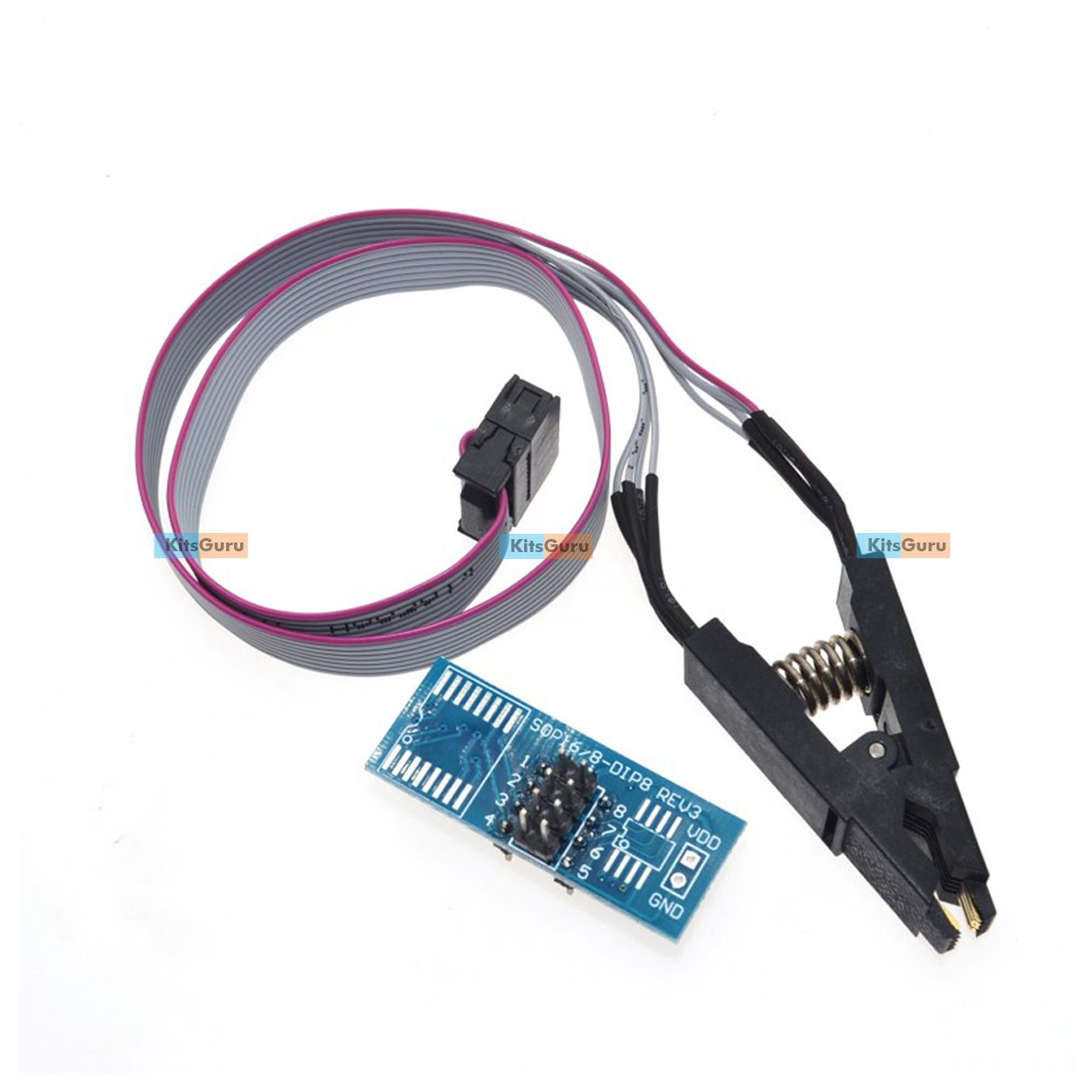SOIC8 SOP8 Flash Chip IC Test Clips Socket Adpter BIOS/24/25/93 Programmer (B075TB1X53) Amazon Price History, Amazon Price Tracker
