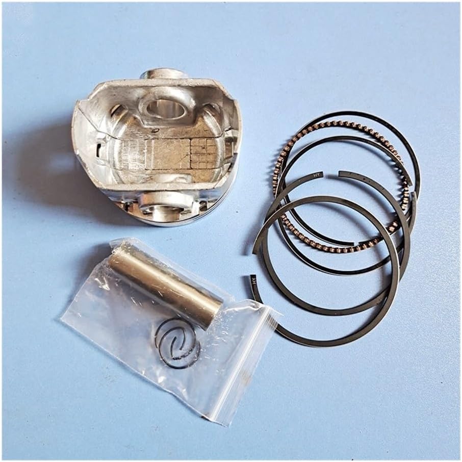 Piston Kit 65mm Fit for FJ180V FJ180 Engine Lawn Mower Cylinder Piston Ring Pin Clip Assembly Replacement(1 x Piston Ring kit)