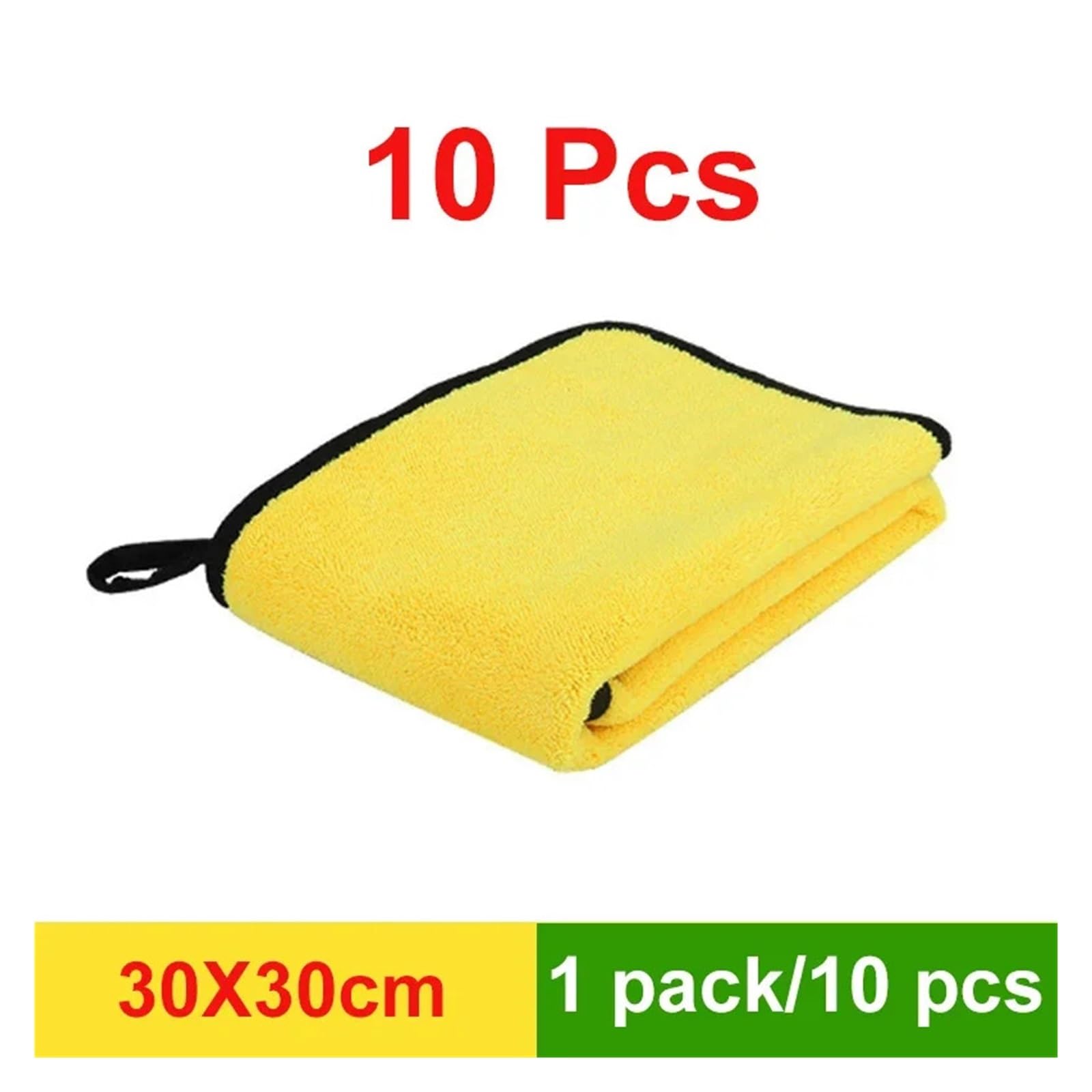3 5 10 pcs Extra Soft Car Wash Microfiber Towel Car Cleaning Drying Cloth Car Care Cloth Detailing — view 2