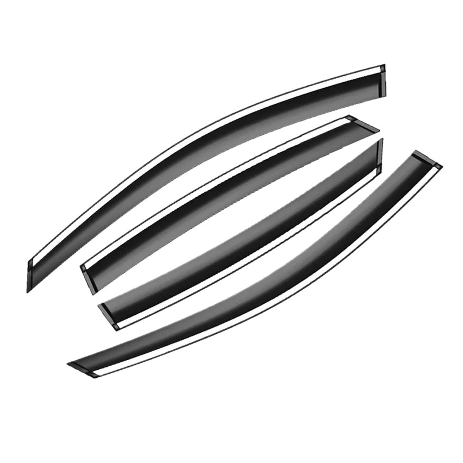 Visera de ventana, pantalla de lluvia y sol, cubierta protectora contra el clima, accesorios, pegatina Exterior Compatible con Changan CS55 2017 2018(ABS Acrylic 6 PCS)