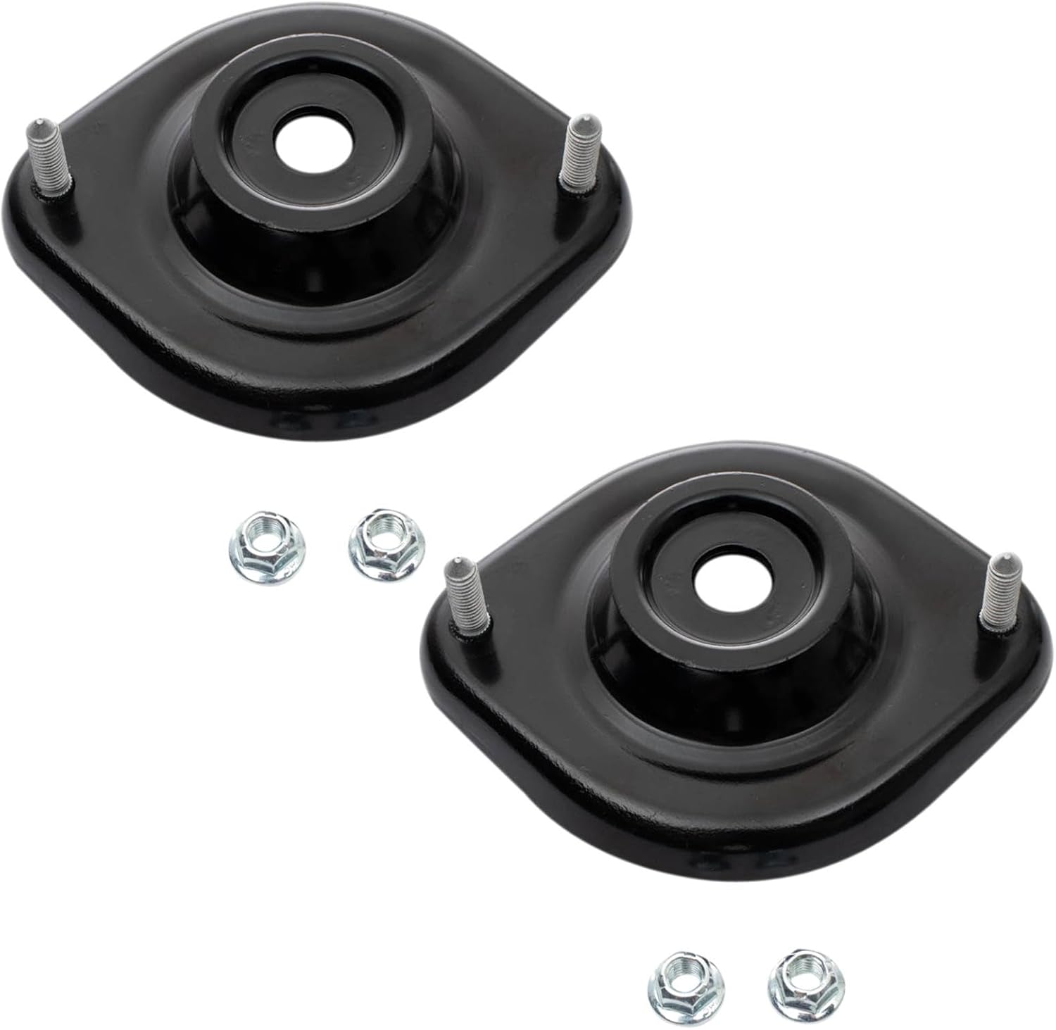 TRQ Driver & Passenger Side Upper Strut Mount Set Compatible with 1999-2005 Mazda Miata