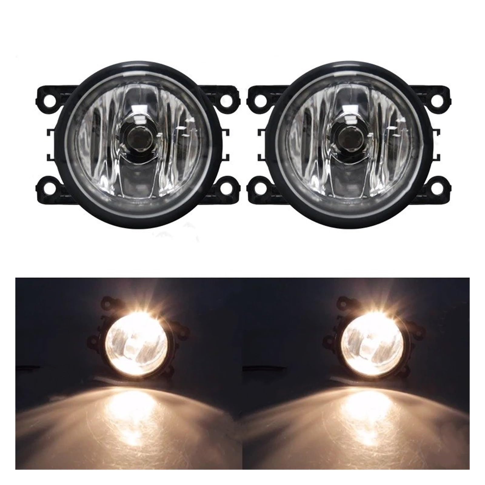 Faro antiniebla Delantero Para Ford Para TRANSIT Para Connect 2011-2014 Lámpara Antiniebla Para Coche 8000LM 30W Luz Blanca Amarilla 12V(Halógeno)