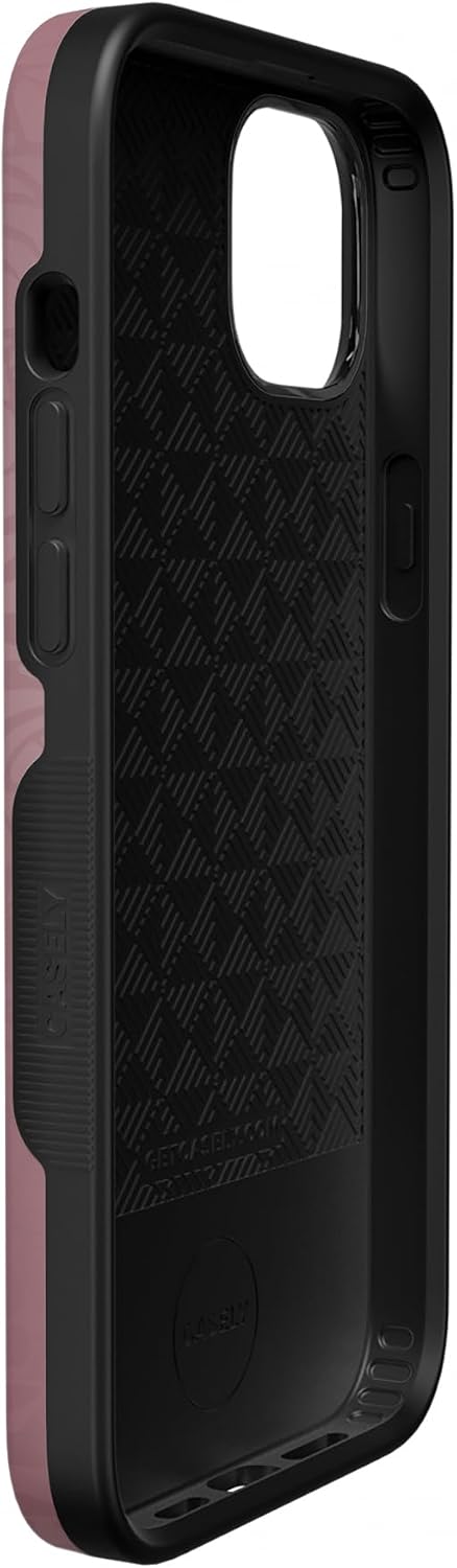 Casely iPhone 13 Case | Bordeaux Rose | Moody Monochrome | Bold Protective Design | Compatible with MagSafe