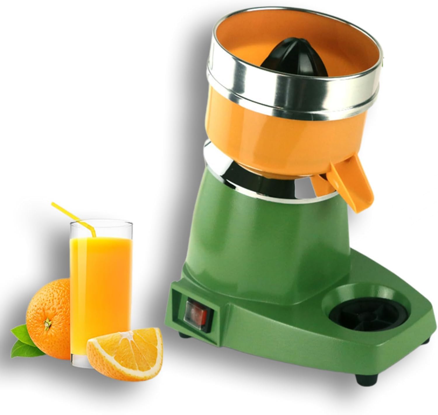 Spremiagrumi elettrico, spremiagrumi con 3 eliche spremere per Juice Bar, cucina o ristorante, ideale per arance e limoni, efficiente e facile da usare