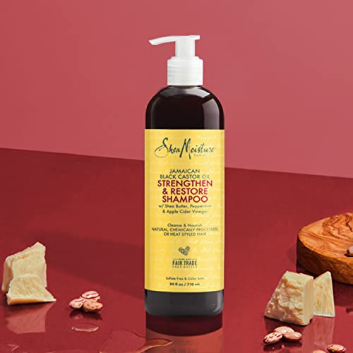 Sheamoisture Strengthen And Restore Shampoo For Damaged Hair Strengthen & Grow To Cleanse And Nourish 24 Oz #TOP7