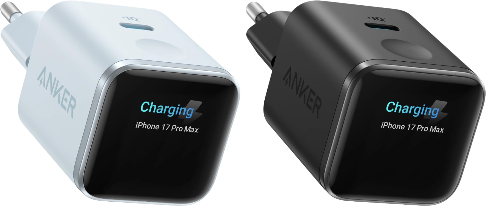Anker Smart Ladegerät, Anker Nano 45W USB C Ladegerät mit Display und intelligenter Erkennung, integriertem Schonmodus, kompaktes GaN Schnellladegerät für iPhone 17/16/15 Serie, iPad, MacBook