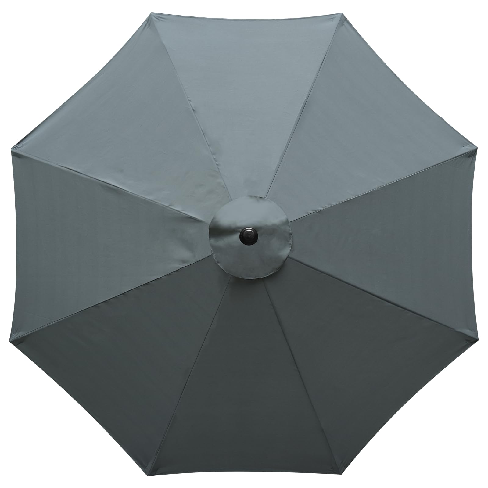 Photo 1 of ** DIRT FROM TRANSPORT **YOUGE OUTDOOR 10Feet Patio Umbrella Replacement Canopy, For 8 Ribs,Market and Table Umbrella Top,Universal Strong and Thick Umbrella Canopy,UV Protection,Canopy Only. (Gray)